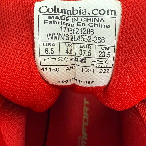 Columbia Newton Ridge Plus Waterproof Amped Women's 6.5 Brown Red NEW - Picture 10 of 11